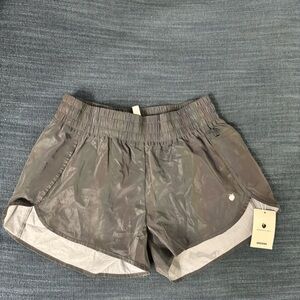 Flex Living Gray Reflective Athletic Shorts